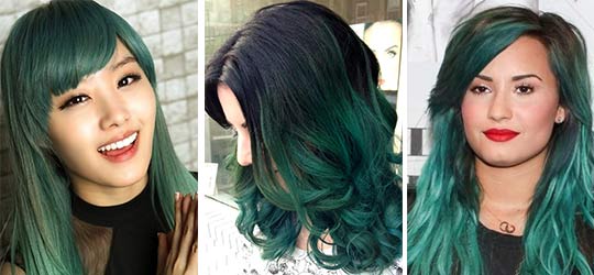 color de pelo verde