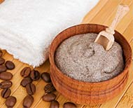 café exfoliante facial